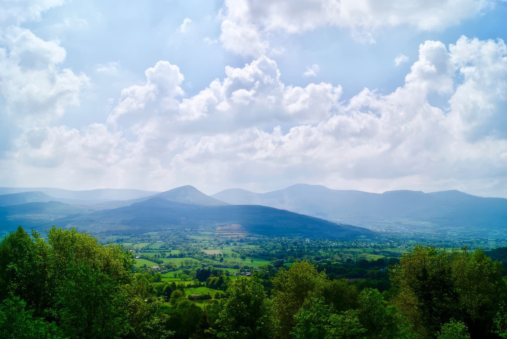 The Galtee Mountains in Ireland, a quiet nod to Moya's Irish heritage